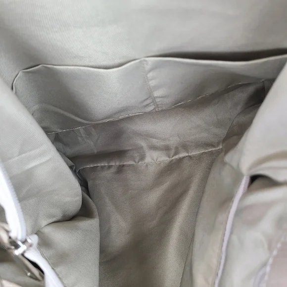 Borse In Pelle Cream Soft Pebbled Leather Shoulder Tote Bag Purse Made In Italy - Picture 15 of 16